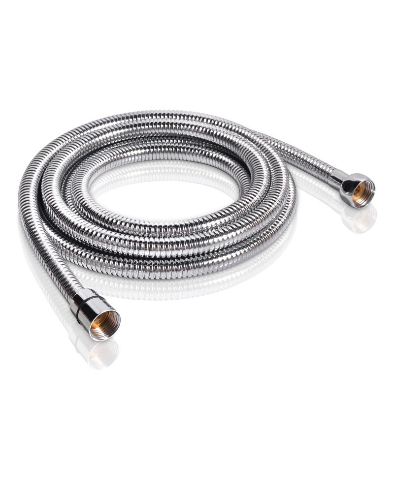 PHASAT 118-Inch Extra Long Indoor Outdoor Shower Tube Replacement Stainless Steel Handheld Shower Hose,Chrome,A3107C-3.0 - Image 1